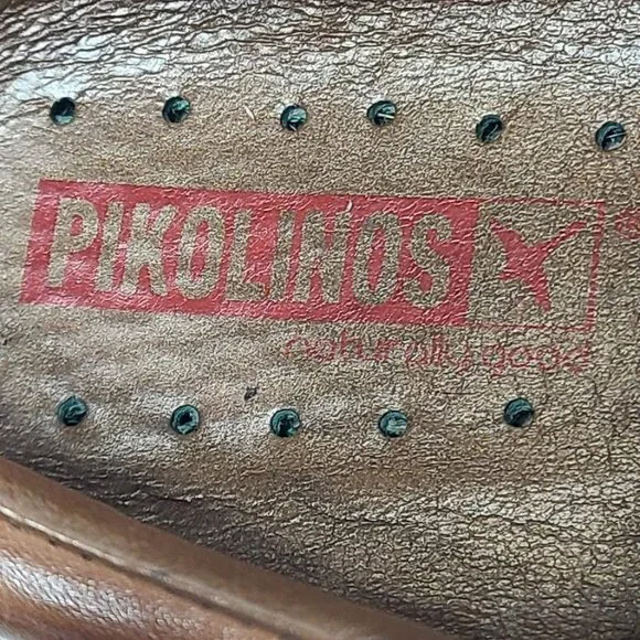 Pikolinos Womens  EU 37 Tan Brown Leather Slip On Loafers US 6.5-7 - Picture 10 of 13